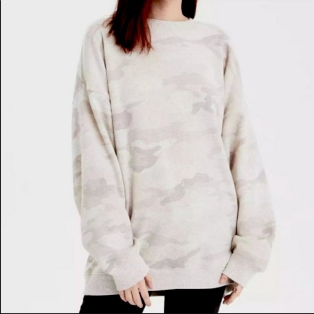American Eagle Neutral Camo Sweatshirt Amazingly Soft Desert Camo